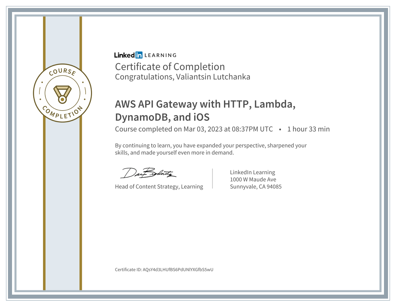 AWS API Gateway with HTTP, Lambda, DynamoDB, and iOS